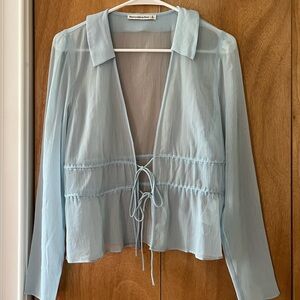 Abercrombie & Fitch Sheer Blouse